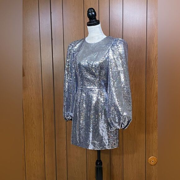 Toccin Thais Sequined Backless Sheath Dress size 10 - Picture 10 of 12